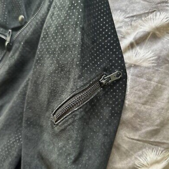 Genuine suede Volcom “Motorin” motorcycle jacket - Picture 7 of 11